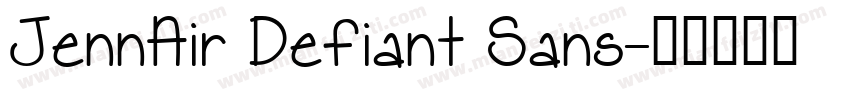 JennAir Defiant Sans字体转换